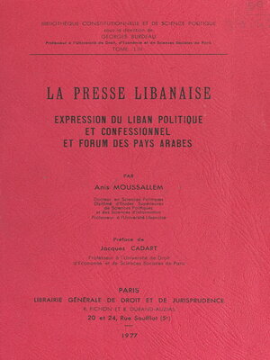 cover image of La presse libanaise